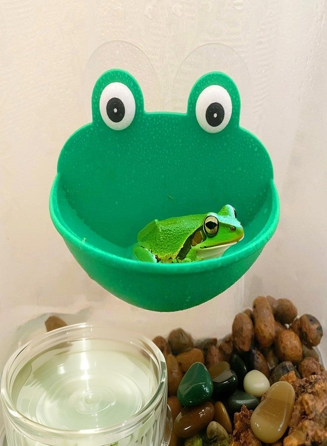 JSLZF Tree Frog Tank Accessories 2 PCS Frog Habitat Platform Decoration Toad Terrarium Decor Plastic Aquarium Decor with Sucker Wall-Mounted Tank Decoration - Image 2